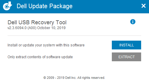 Herramienta de recuperación del sistema operativo Dell