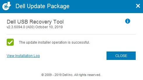 Herramienta de recuperación del sistema operativo Dell