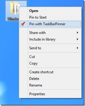 Anclar cualquier cosa a la barra de tareas en Windows