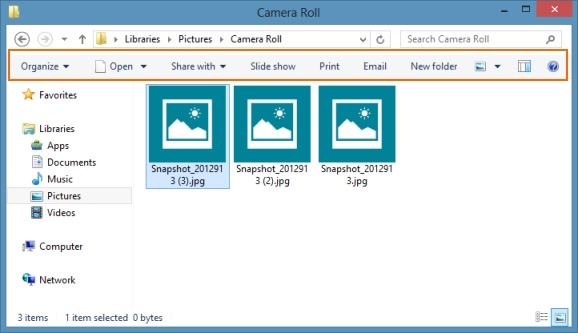 Habilitar la barra de herramientas del Explorador de Windows en Windows 8