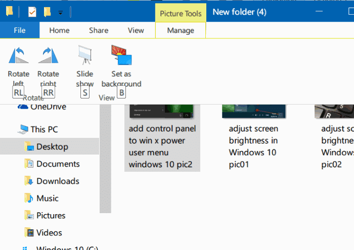rotar imágenes en el explorador de archivos de Windows 10 pic2
