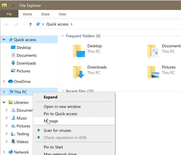 gestión de disco abierto en Windows 10 pic5