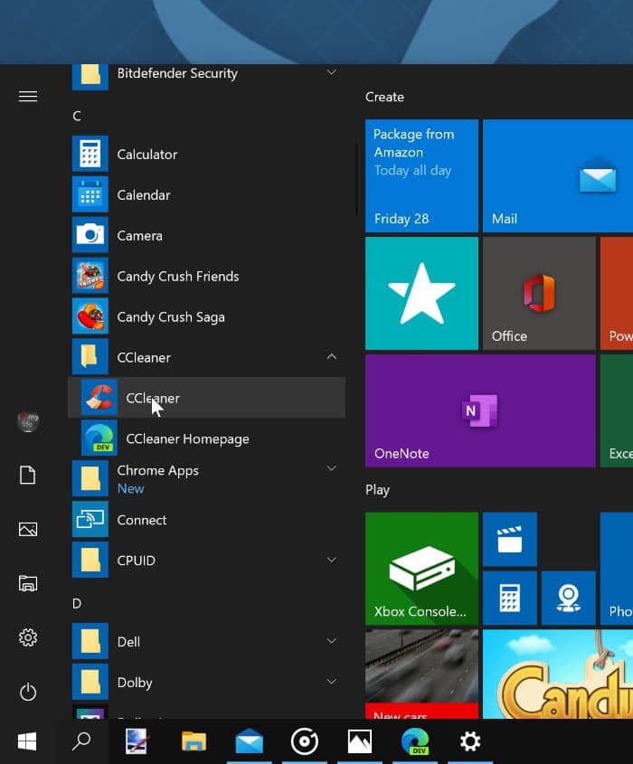 crear acceso directo al programa en el escritorio de Windows 10 pic1