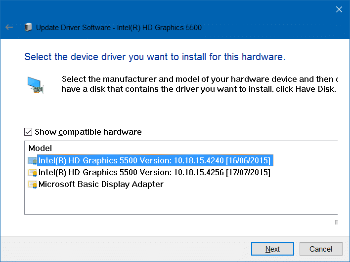 no se puede ajustar el brillo en Windows 10 step7