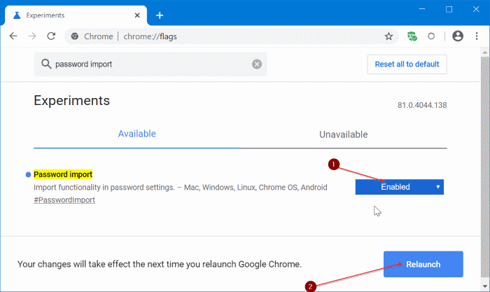 importar contraseñas en Chrome desde el archivo CSV pic2