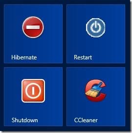 Mosaico de apagado de Windows 8 en la imagen de la pantalla de inicio1