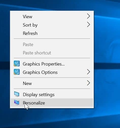 cambiar los iconos del escritorio en Windows 10 pic1