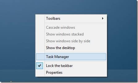Deshabilite los programas de inicio en Windows 8.1 Paso 1