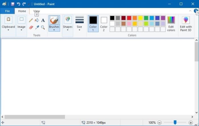 reinstalar la pintura en Windows 10 pic01