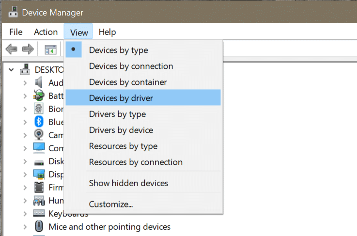 ver todos los controladores instalados en Windows 10 pic1