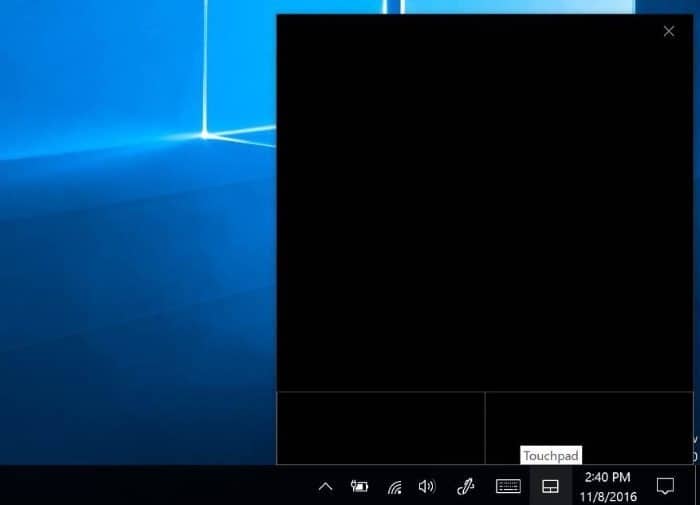 habilitar y personalizar el panel táctil virtual en Windows 10 pic1