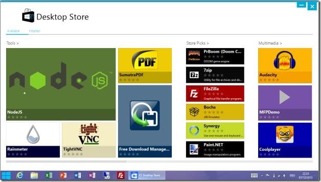 RT Desktop Store instale programas de escritorio en Windows RT picture1