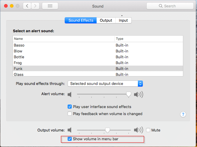 Cómo mostrar el icono de volumen en la barra de menú de macOS