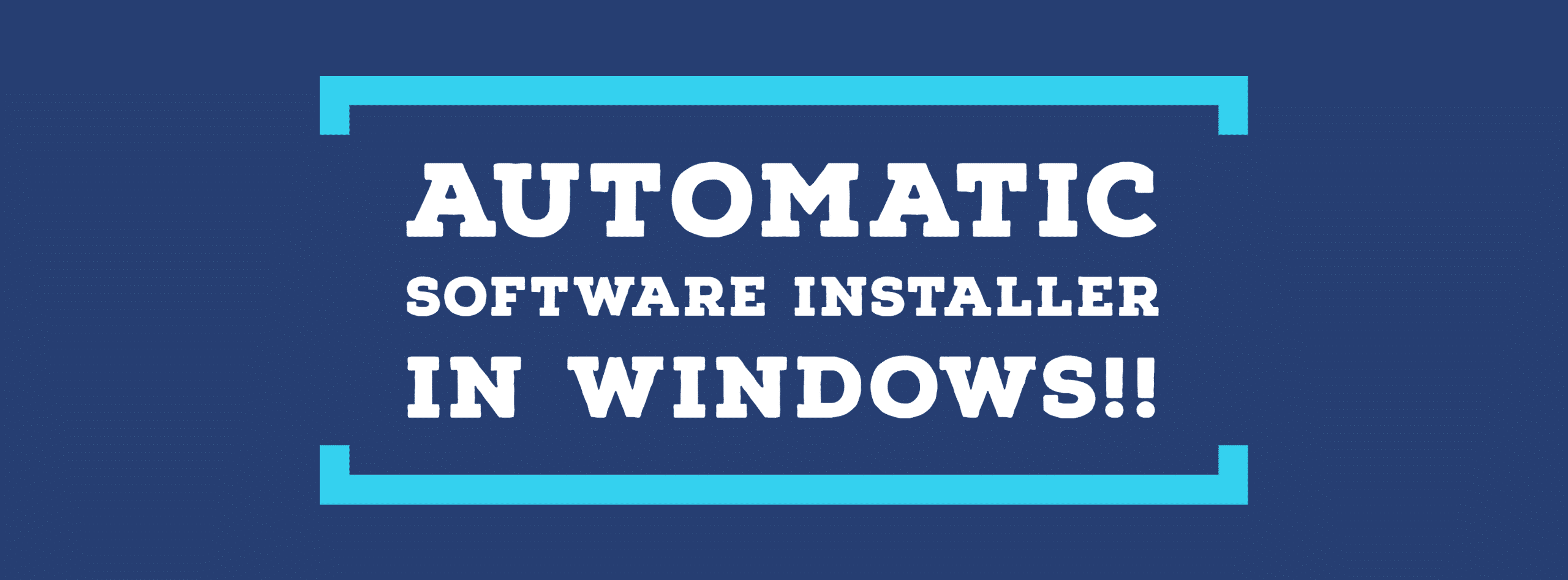 Instalador automático de software en Windows