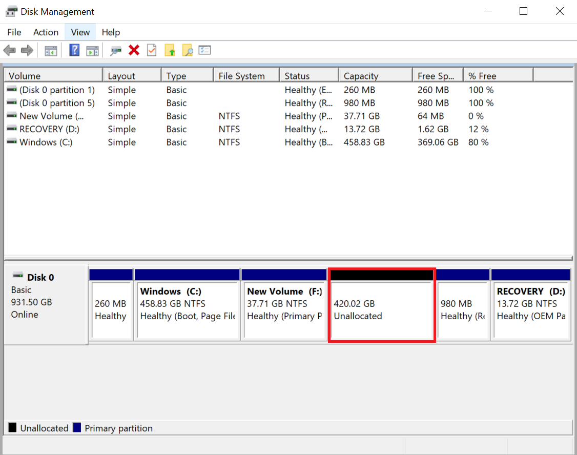 ¿Cómo administrar / cambiar el tamaño de las particiones en Windows 10/ ...