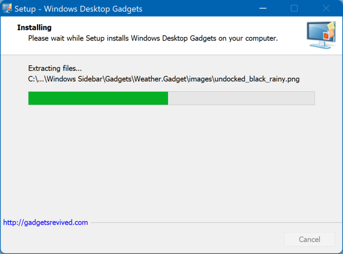 gadgets de escritorio en Windows 11 pic2
