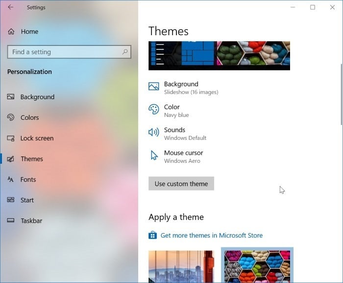 ubicación de temas en Windows 10 pic5