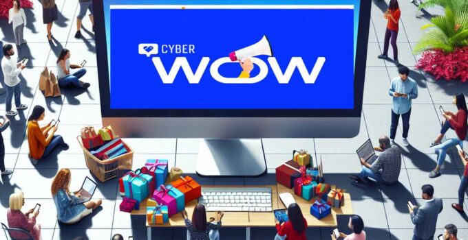 El cyber wow es una campaña de venta por internet en latinoamerica muy parecido al Black friday